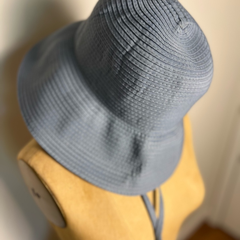 San Diego Hat Company women’s blue hat with strap - Picture 2 of 5